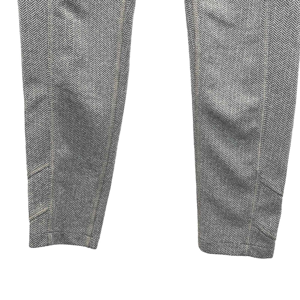 Athleta High Rise Leggings Womens XS Gray Herringbone Zipper Pocket Yoga Pants - Picture 8 of 11
